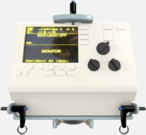 Hillaero ZOLL M FAA certified Mount for your Air Ambulance Airmed Helicopter or Fixed Wing Aircraft WITH UNITS FRONT